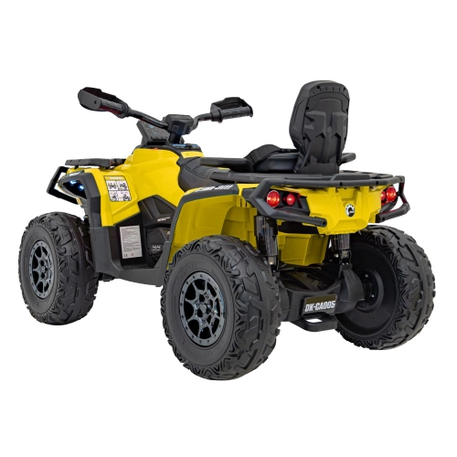 Quad na akumulator dla dzieci Can Am Outlander ATV z pilotem Żółty DK-CA005.2.4GHZ